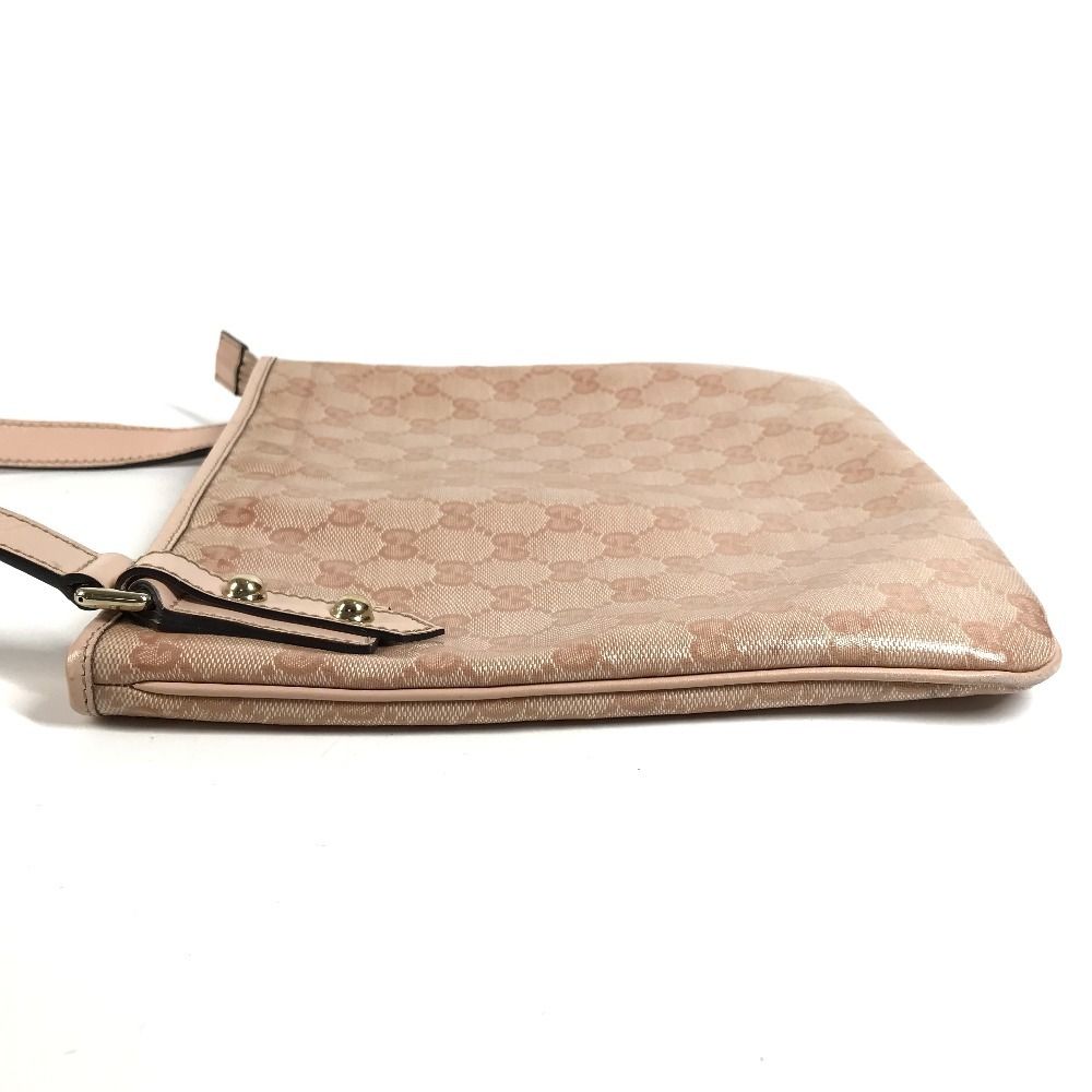 Gucci Shoulder Bag GG Logo Leather Pink — view 3