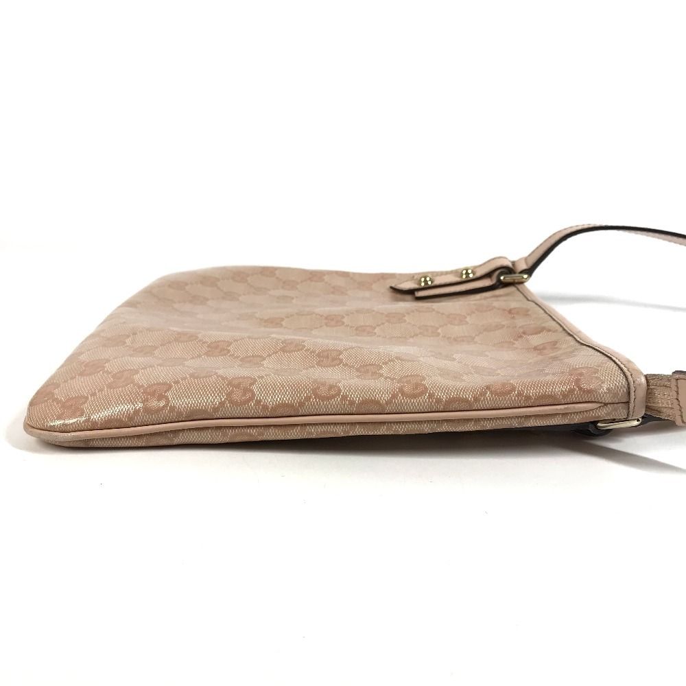 Gucci Shoulder Bag GG Logo Leather Pink — view 4
