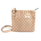 Gucci Shoulder Bag GG Logo Leather Pink