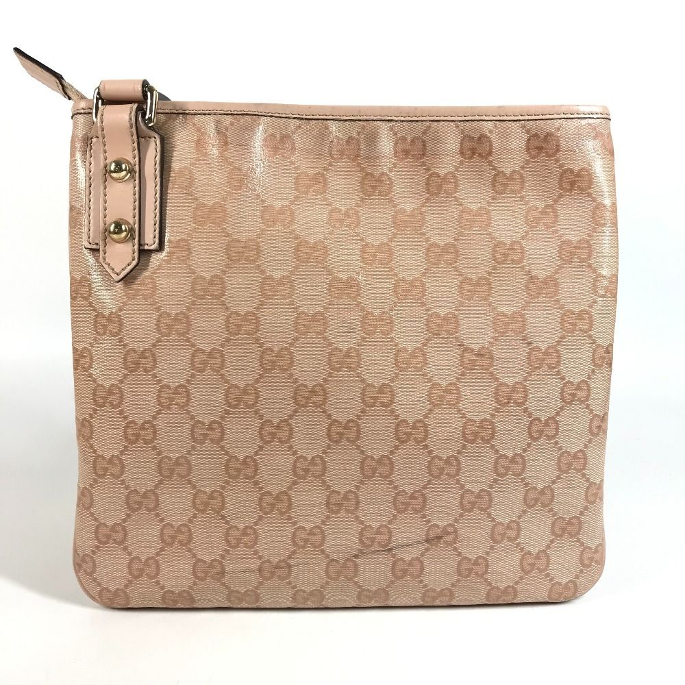 Gucci Shoulder Bag GG Logo Leather Pink — view 2