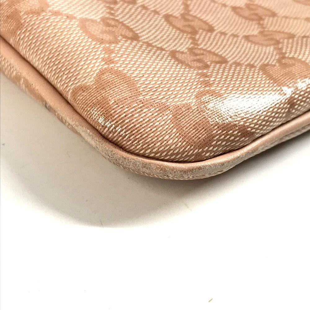 Gucci Shoulder Bag GG Logo Leather Pink — view 6
