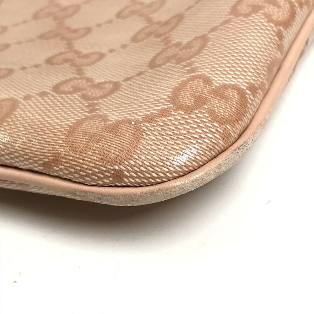 Gucci Shoulder Bag GG Logo Leather Pink — view 7