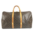 Louis Vuitton Boston Bag Keepall 50 Monogram Canvas Brown