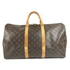 Louis Vuitton Boston Bag Keepall 50 Monogram Canvas Brown