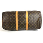Louis Vuitton Boston Bag Keepall 50 Monogram Canvas Brown — view 6
