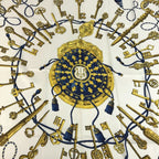 Hermes Scarf Carre 90 Silk Blue — view 2