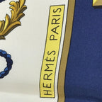 Hermes Scarf Carre 90 Silk Blue — view 3