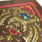 Hermes Scarf Carre 90 Silk Brown — view 6
