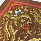 Hermes Scarf Carre 90 Silk Brown — view 7