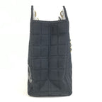 Chanel Shoulder Bag CC Logo Choco Bar Cotton Black — view 4