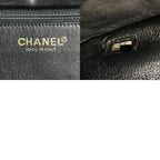 Chanel Shoulder Bag CC Logo Choco Bar Cotton Black — view 9