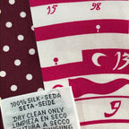 Hermes Scarf Twill Pink White Bordeaux Ribbon Astrologie a Pois — view 3