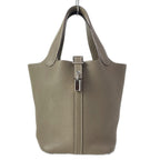 Hermes Handbag Picotin Lock PM Etoupe Silver — view 2