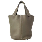 Hermes Handbag Picotin Lock PM Etoupe Silver — view 4