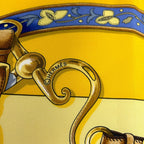 Hermes Scarf Carre 90 Yellow Blue Festival Des Amazones Silk — view 2