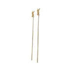 Saint Laurent Earrings Gold — view 2