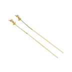 Saint Laurent Earrings Gold — view 3
