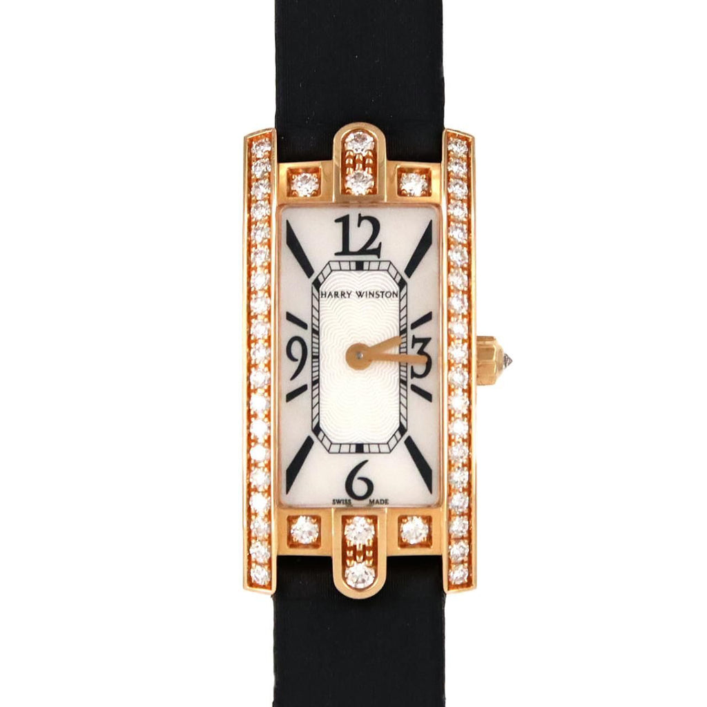 Harry Winston Avenue C Mini RG D PG RG Quartz Watch