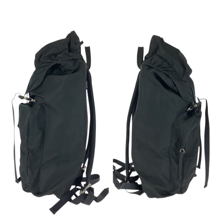 Prada Tessuto Black Silver Nylon Backpack — view 8
