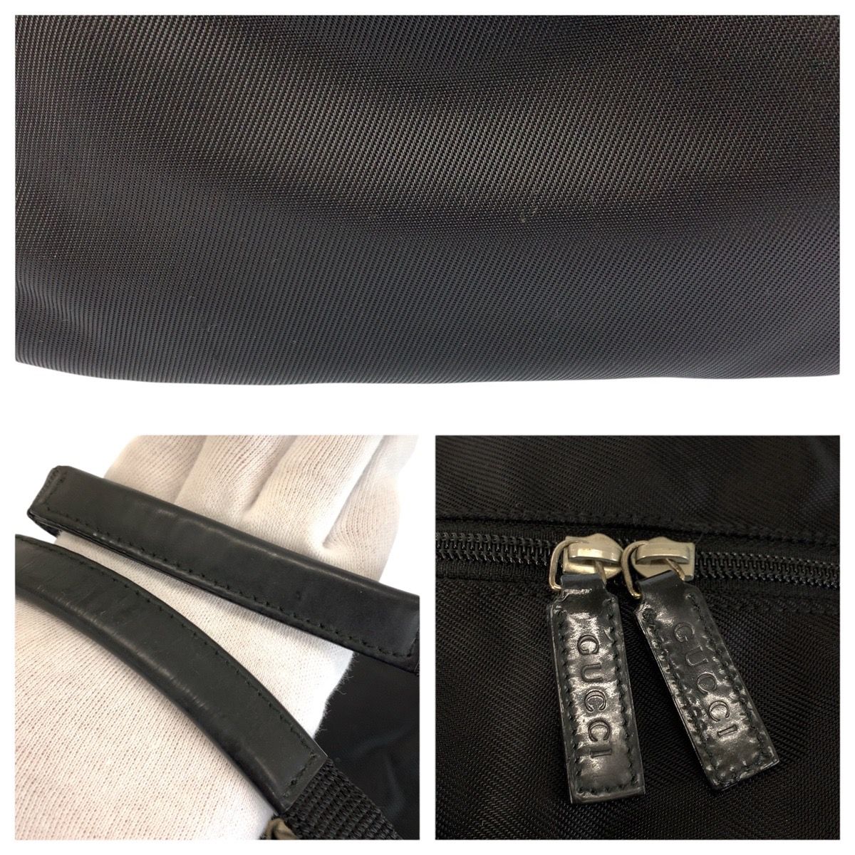 Gucci Black Silver Nylon 012 Boston — view 5