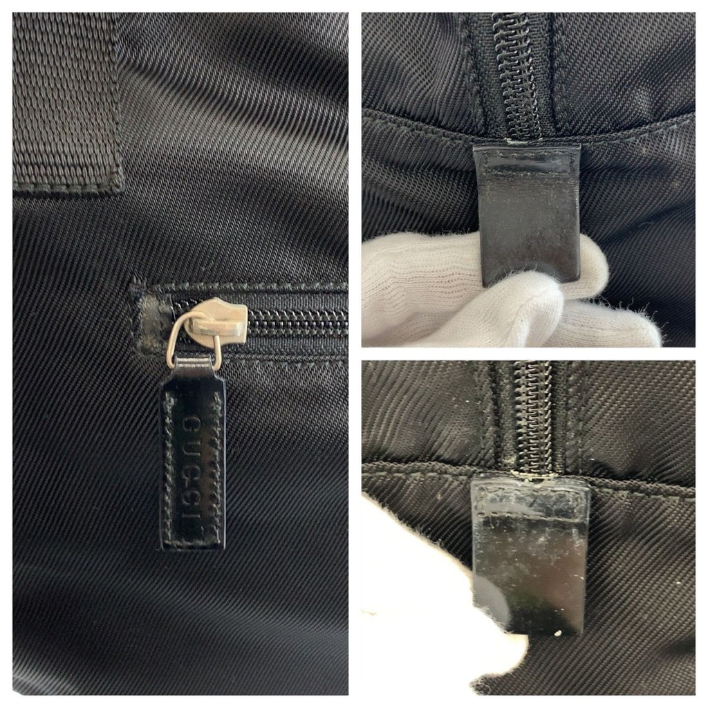 Gucci Black Silver Nylon 012 Boston — view 6