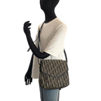 Dior Trotter Black Beige Gold Canvas Shoulder Bag Pochette — view 5