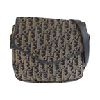 Dior Trotter Black Beige Gold Canvas Shoulder Bag Pochette