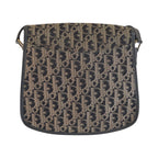 Dior Trotter Black Beige Gold Canvas Shoulder Bag Pochette — view 2