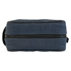 Hermes Globe Trotter MM Navy Black Silver Toilche Blanc Pouch Clutch — view 7