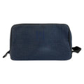 Hermes Globe Trotter MM Navy Black Silver Toilche Blanc Pouch Clutch