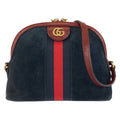 Gucci Sherry Line Ophidia Navy Red Gold Shoulder Bag Pochette