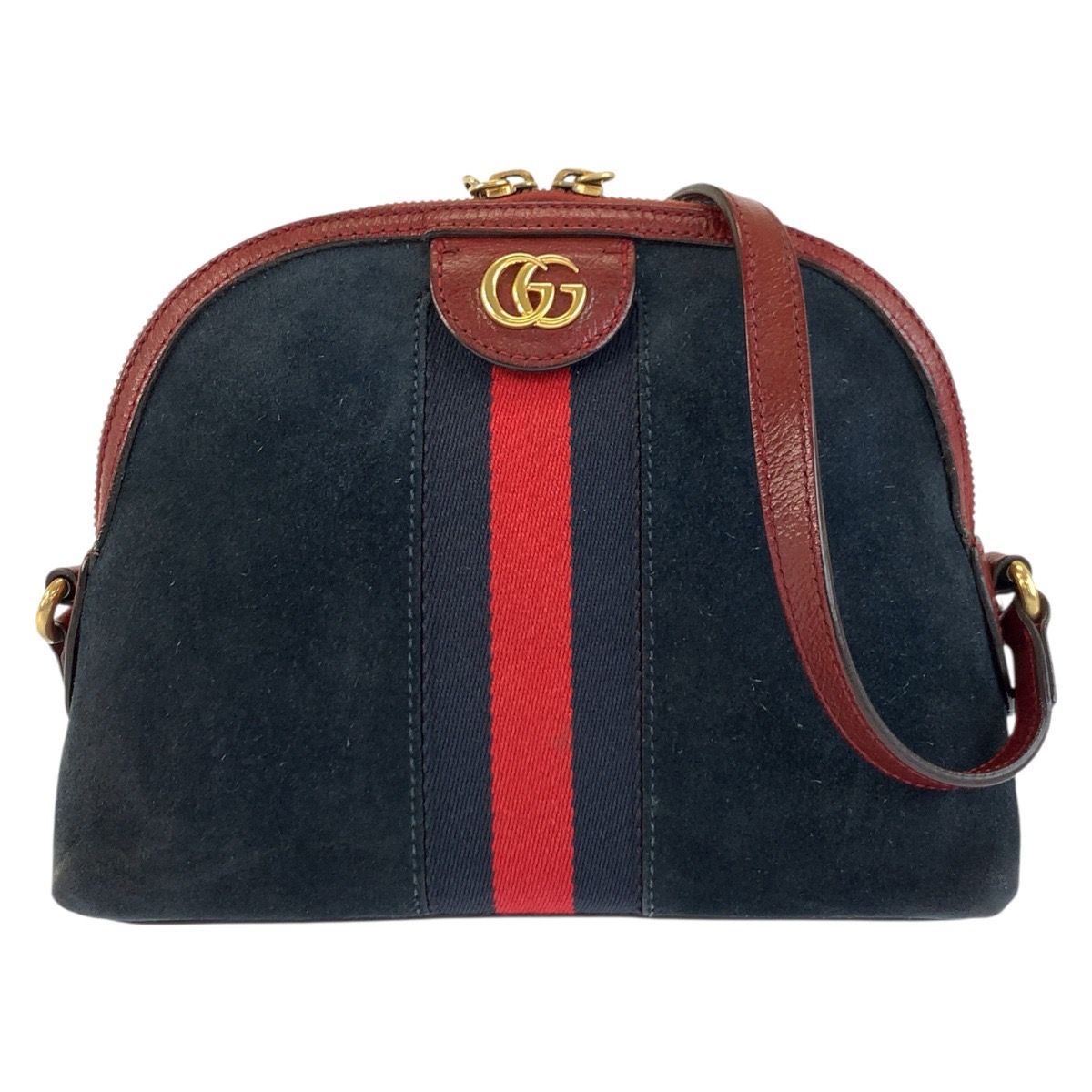 Gucci Sherry Line Ophidia Navy Red Gold Shoulder Bag Pochette