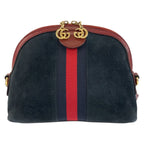 Gucci Sherry Line Ophidia Navy Red Gold Shoulder Bag Pochette — view 2