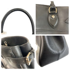 Louis Vuitton Epi Passy PM Noir Black Silver Leather Tote — view 7