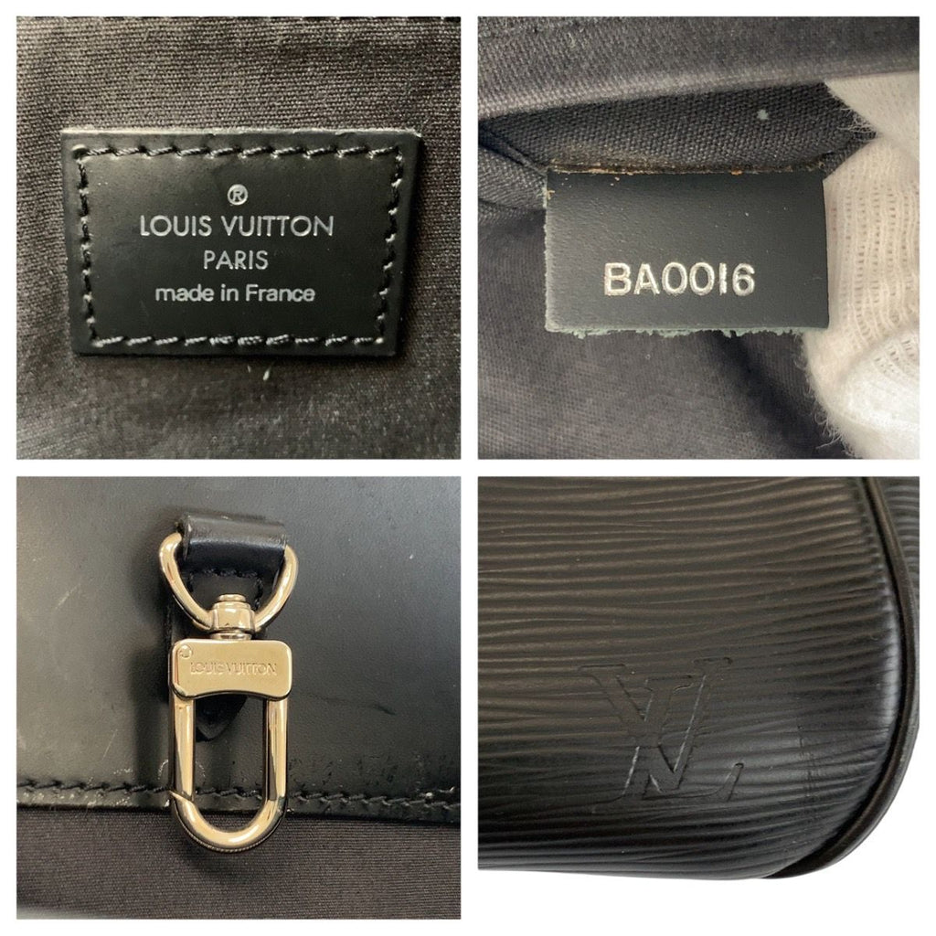 Louis Vuitton Epi Passy PM Noir Black Silver Leather Tote — view 3