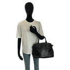 Louis Vuitton Epi Passy PM Noir Black Silver Leather Tote — view 8