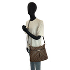 Louis Vuitton Damier Blue Msbeli PM Brown Gold Shoulder — view 6