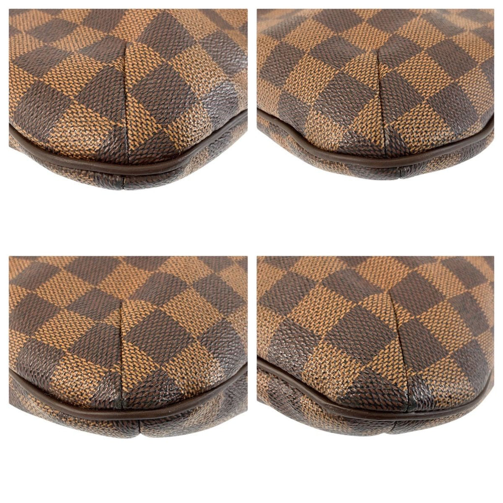Louis Vuitton Damier Blue Msbeli PM Brown Gold Shoulder — view 4