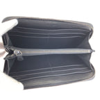 Bottega Veneta Black Gray Gunmetal Leather Goatskin Wallet — view 5
