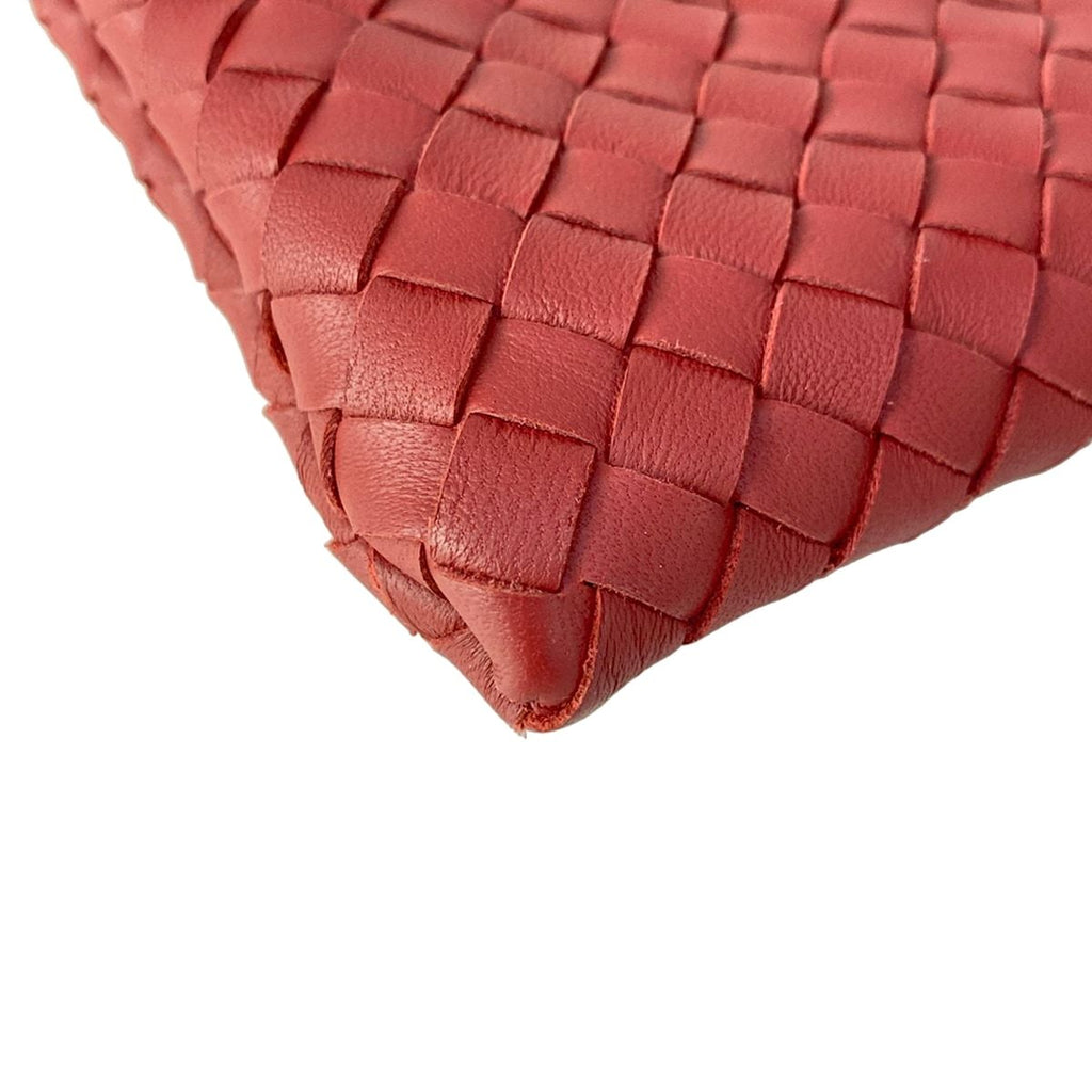 Bottega Veneta Clutch Intrecciato Bordeaux Leather — view 6
