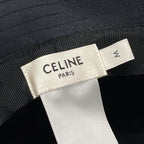 Celine Hat Trio Black Ivory Embroidery Cotton — view 5