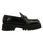 Gucci Loafers 38 Horsebit Black Thick Sole Leather — view 4