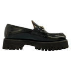 Gucci Loafers 38 Horsebit Black Thick Sole Leather — view 2