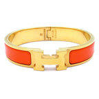 Hermes Bangle Click Gold Orange Bracelet