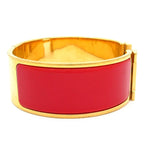 Hermes Bangle Clic Clac Gold Red Bracelet — view 2