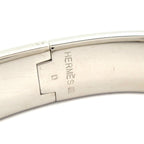 Hermes Bangle Click Silver Light Pink Bracelet — view 4