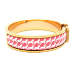 Hermes Bangle Click Pink Gold Orange Bracelet — view 2