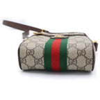 Gucci GG Marmont Ophidia Mini Shoulder Bag Beige Brown Leather Gold — view 4