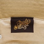 Loewe Logo Leather Patch Canvas Bucket Hat Beige — view 7