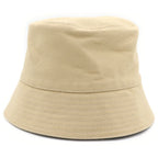 Loewe Logo Leather Patch Canvas Bucket Hat Beige — view 2